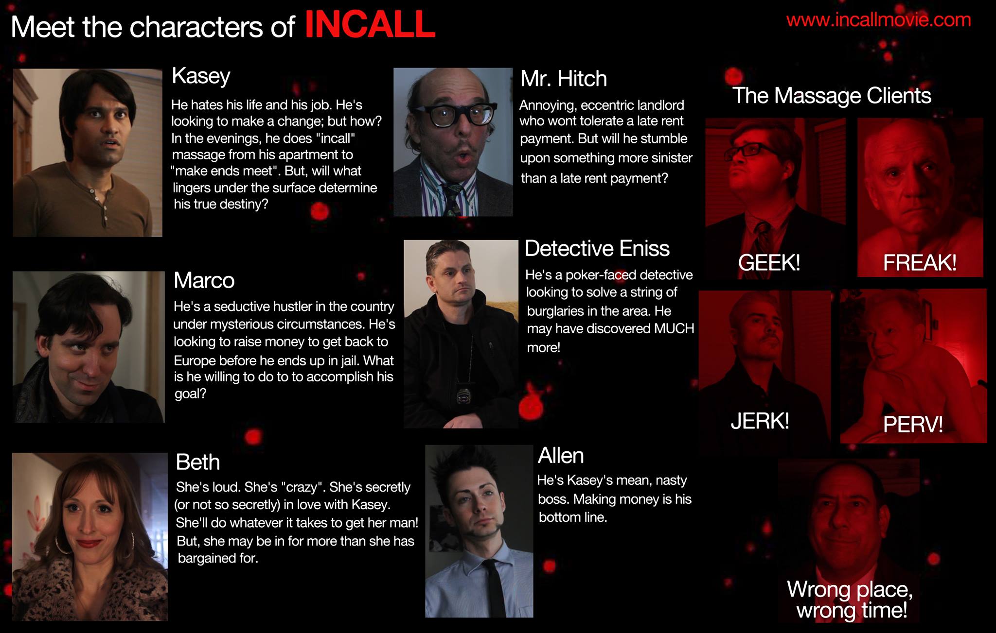 The Characters of INCALL | Incall